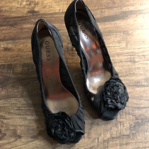 Guess Peep Toe Black Heel - Picture 8 of 8